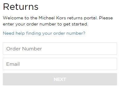 zwrot michael kors|michael kors return link.